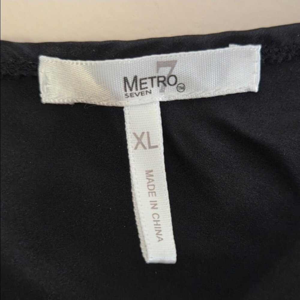Metro 7 100% Silk Black Chemise - Picture 2 of 8